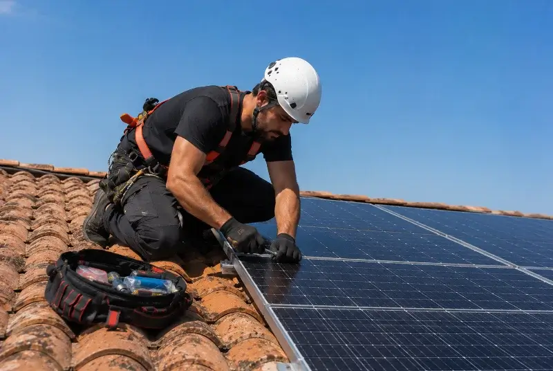 Maintenance et monitoring de panneaux solaires au Sel-de-Bretagne